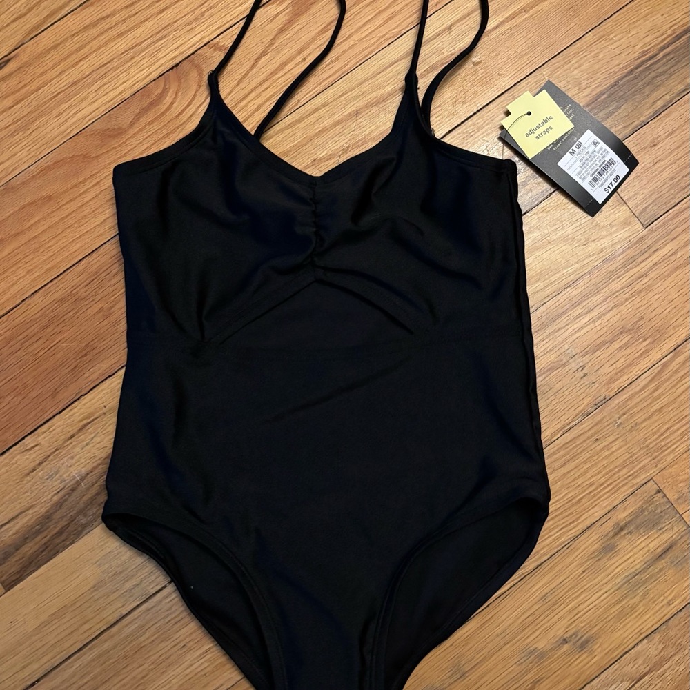 Girls’ size 8 Black One-Piece Swimsuit